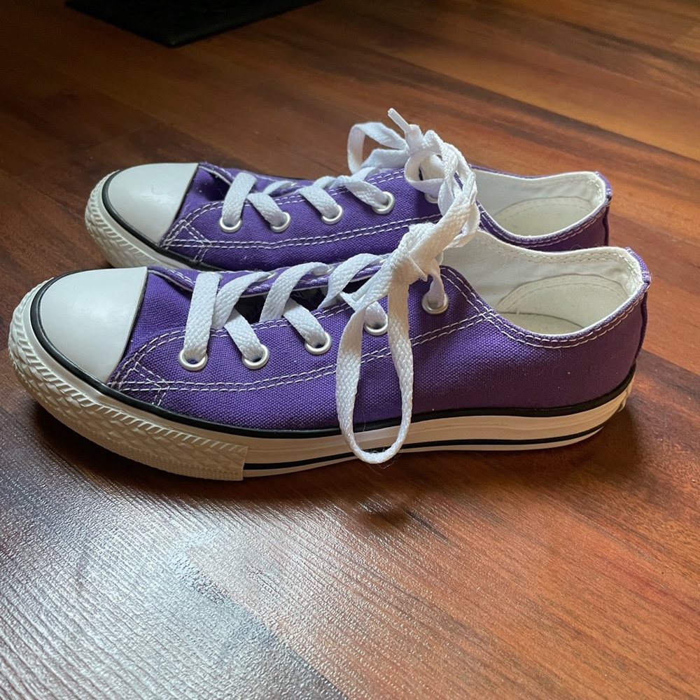 Purple size 2 Converse Chuck Taylors